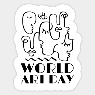 World Art Day Sticker